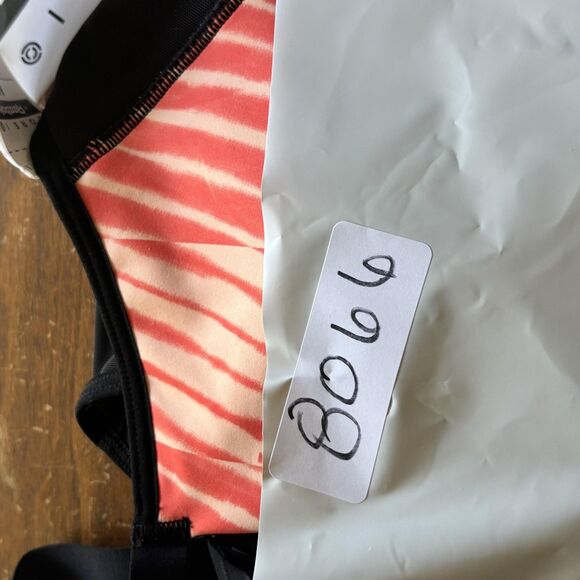 Reebok AM Lux Strappy Sports Bra Womens Medium Aura Orange Core I Training NWT - Picture 11 of 11